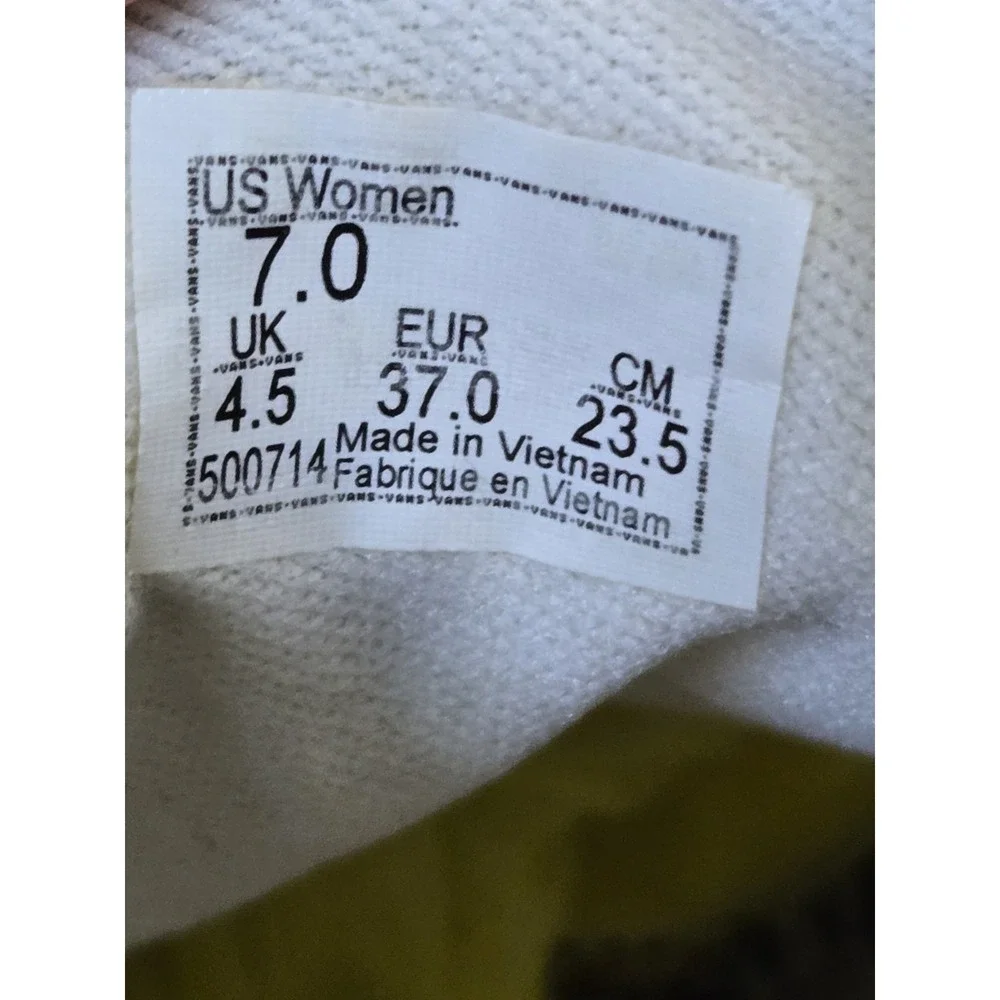 Vans Womens Sz 7 Divine Energy Equity Canvas Laceup Shoes‎ - Picture 6 of 10